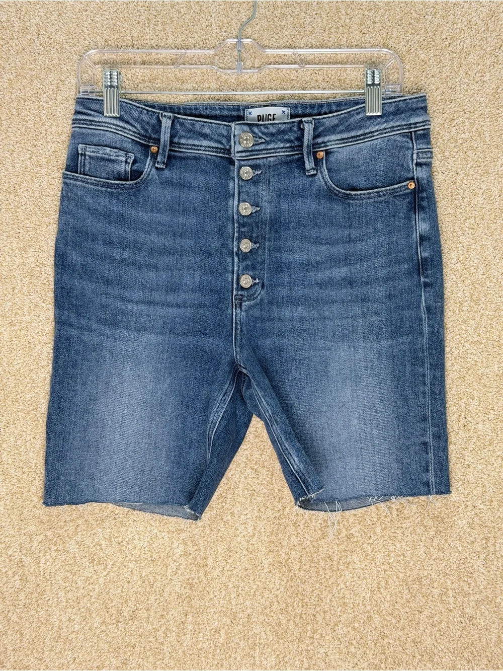 PAIGE Bermuda shorts size 30 denim jean shorts preppy summer medium wash